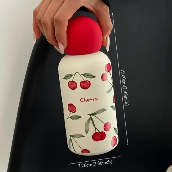 Watercolor Cherry Insulated Stainless Steel Water Bottle
